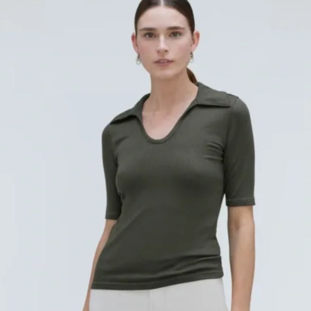Everlane Olive Green Polo Size Medium